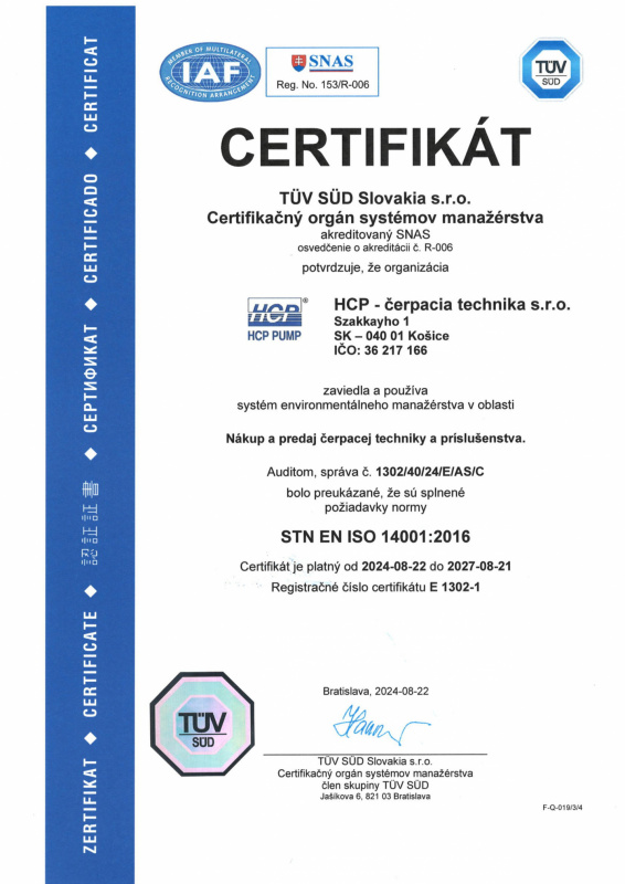  O firme / ISO certifikáty - foto